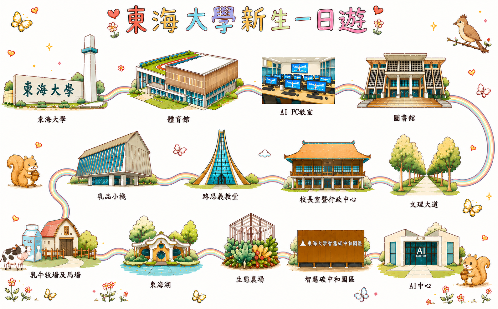 東海大學新生一日遊地圖